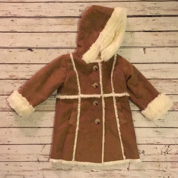Girls Beautiful Vintage Gap Faux Shearling Coat - Picture 1 of 5